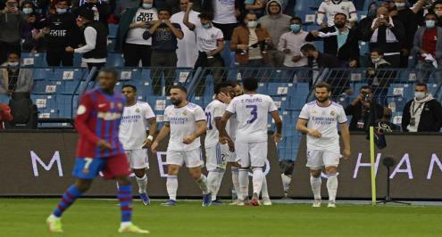 6-1.. ريال مدريد يواجه برشلونة بأفضلية كاسحة في نهائي السوبر الإسباني